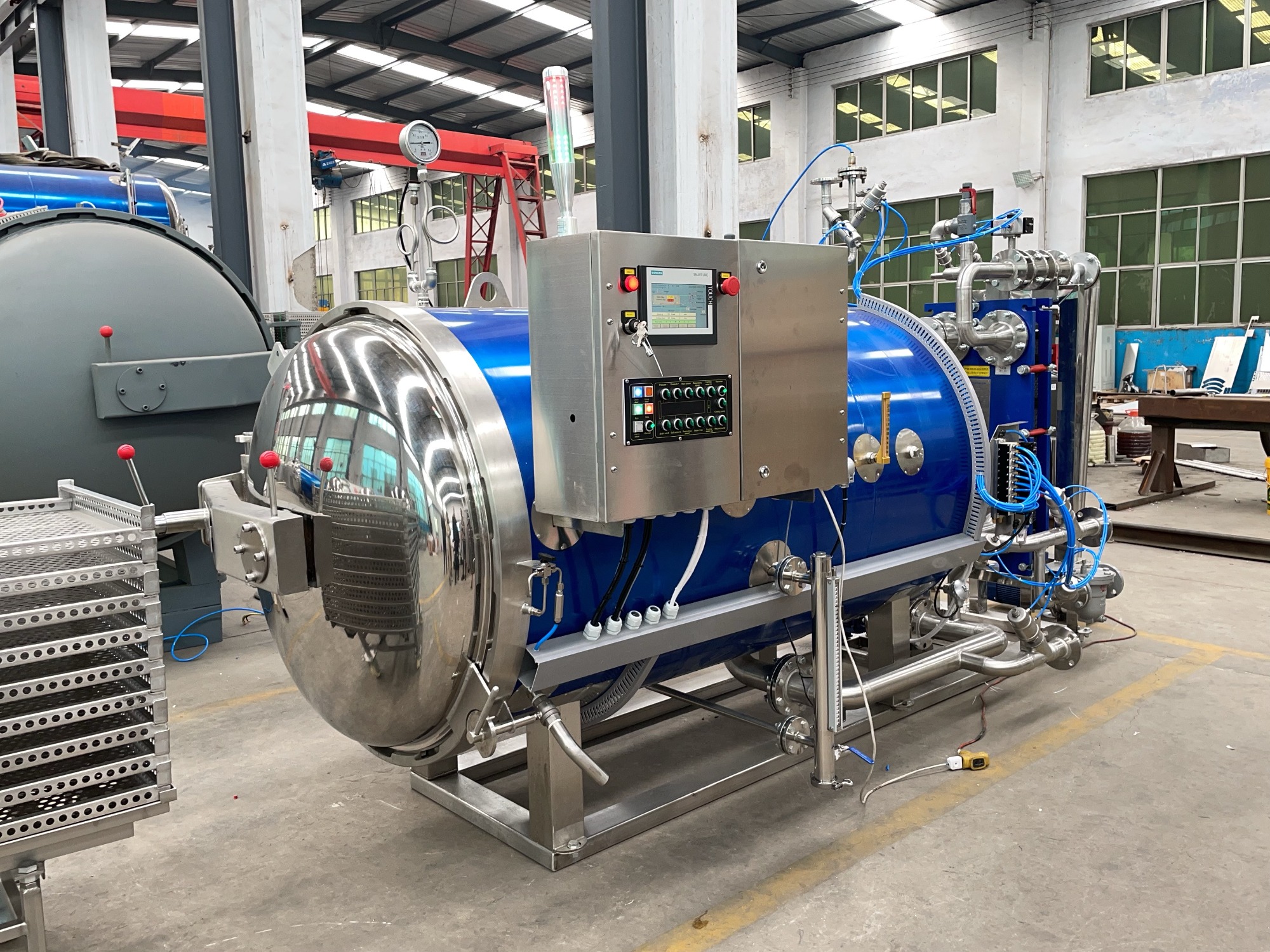 C type hot water spary type retort ship to Philipine